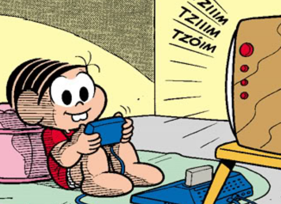 monica jogando
