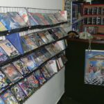 Interior da locadora ”Play Games” da década de 90